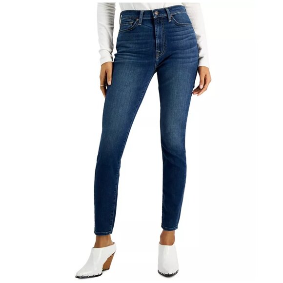 7 For All Mankind High Waisted Skinny Jeans Gwenevere - Picture 1 of 6